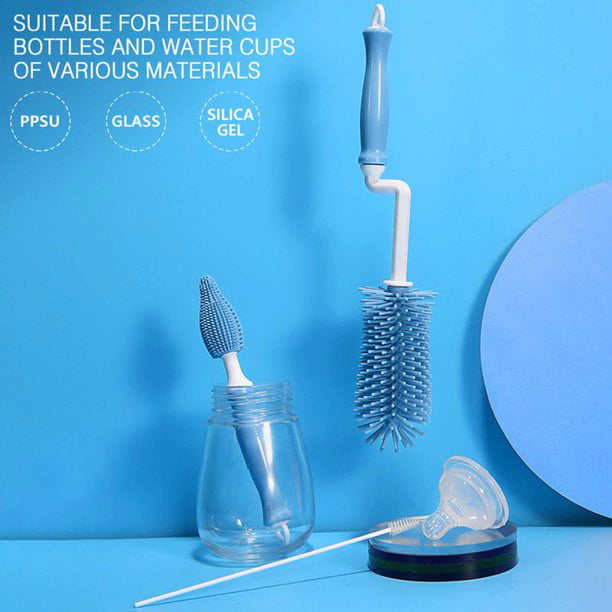 Bottle and Nipple brush set, Cleans The Baby Bottle Completely