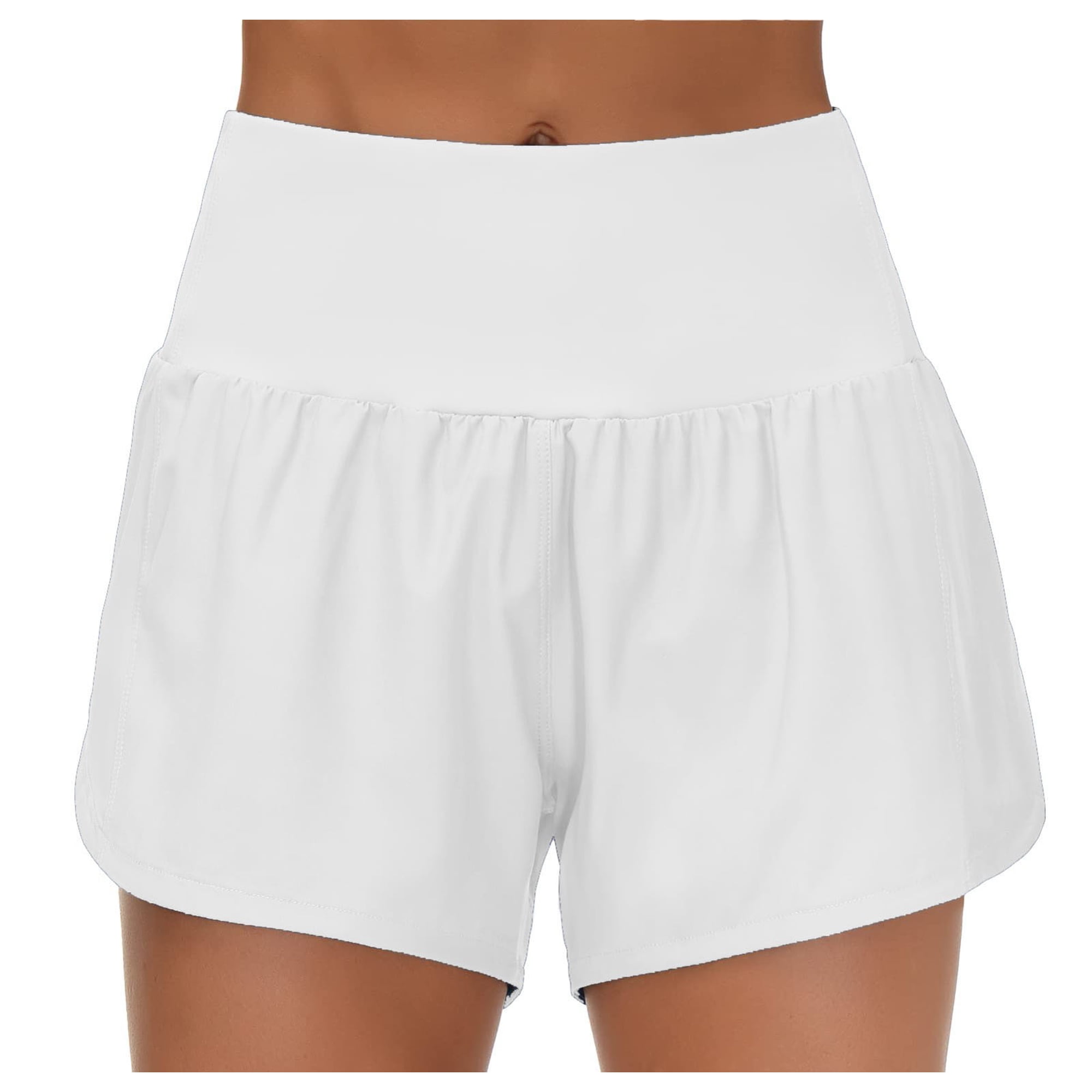 Yoga Pants Women High Waisted Running Shorts Athletic Workout Shorts with Mesh Liner & Zipper Pockets Workout Clothes for Women