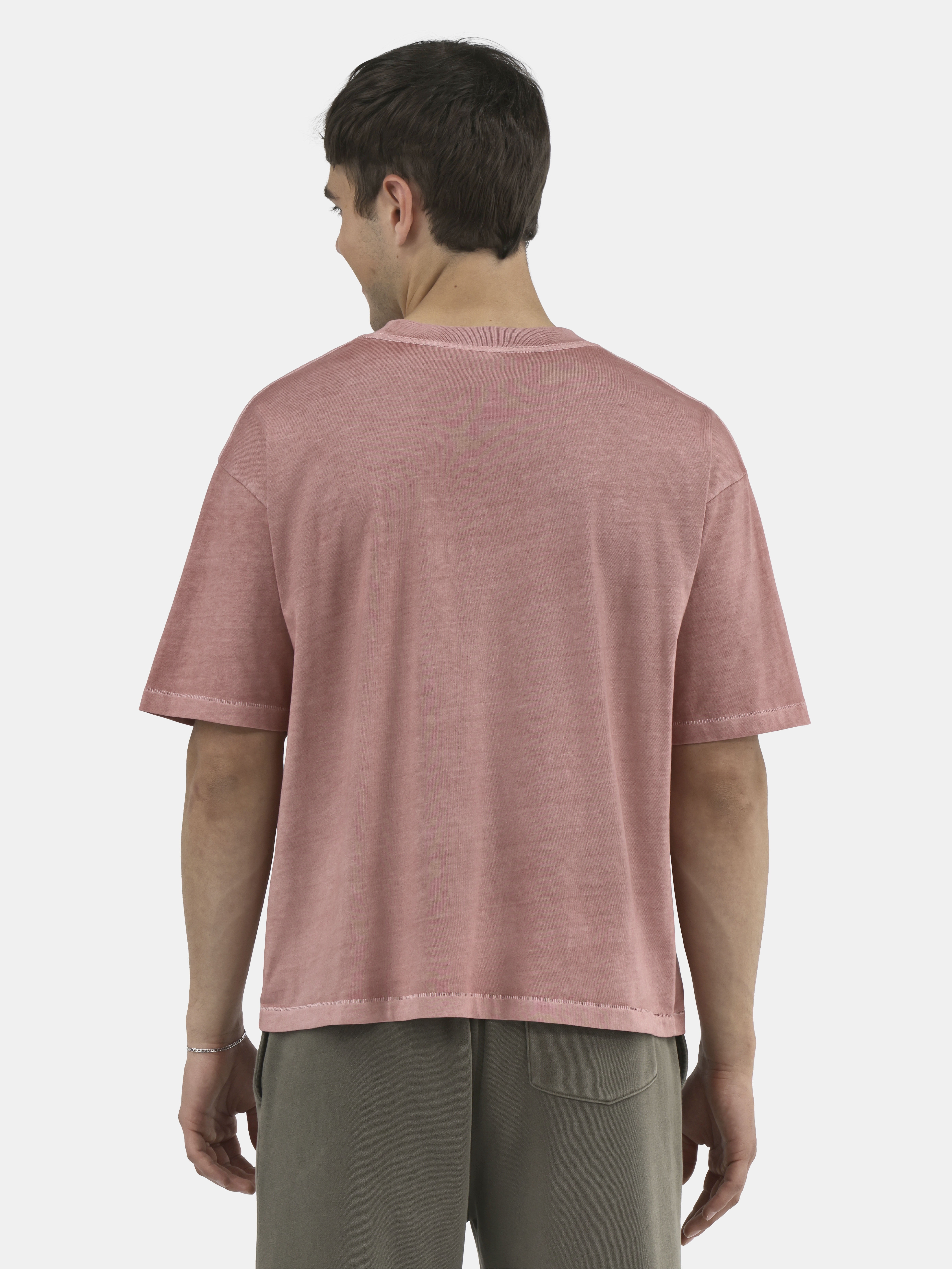 No Boundaries Cotton Oversized Cropped Tee with Short Sleeves, 2-Pack, Men's and Big Men's XS-5XL