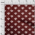 thumbnail image 1 of oneOone Silk Tabby Fabric Dot & Bird Block Printed Craft Fabric BTY 42 Inch Wide, 1 of 4