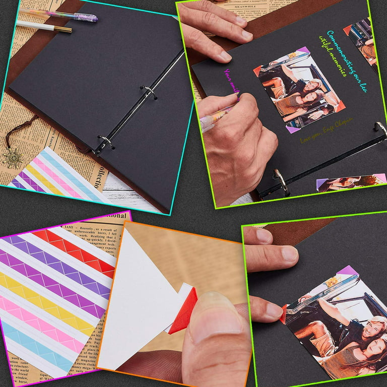 Handmade Scrapbook Album With Button ,hardcover DIY Collection Blank Kraft  Album,wedding Guest Book,instax Photo Memory Album,travel Album 