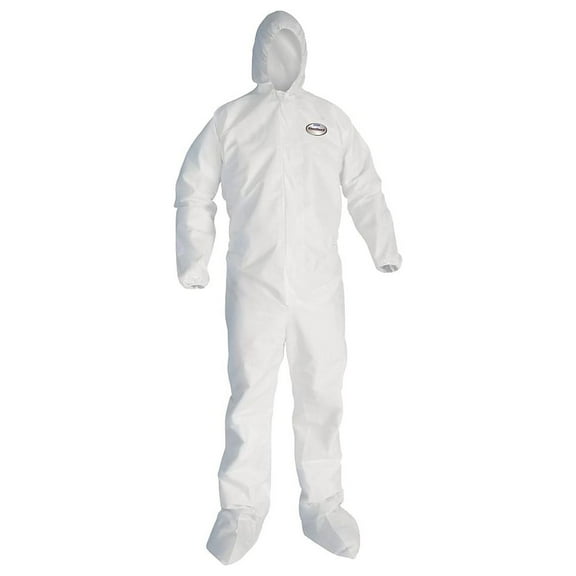 Professional KLEENGUARD A20 Breathable Particle Protection Coveralls, 2XL, Hood/Boots, Zip