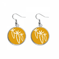 thumbnail image 1 of Vegetable Expression Happy Carrot Body Ear Dangle Silver Drop Earring Jewelry Woman, 1 of 3