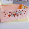 thumbnail image 2 of Ins Sanrio Kuromi Cinnamoroll Desktop Plastic Storage Baskets Organizer Box Folding Stackable Toy Storage Basket with Handle, 2 of 7
