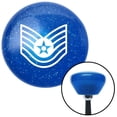 thumbnail image 1 of American Shifter  White Technical Sergeant Blue Retro Metal Flake Shift Knob with M16 x 1.5 Insert Brody, 1 of 1