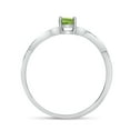 thumbnail image 5 of 10k White Gold Oval Peridot Ring, 5 of 6