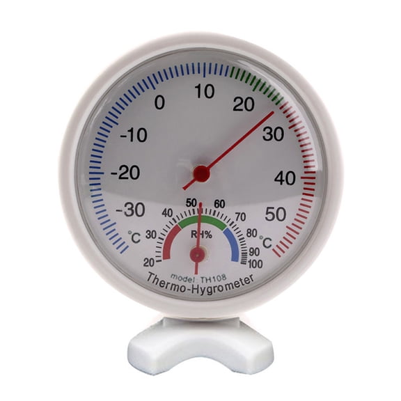 Ayyufe Round Indoor Analog Humidity Temperature Meter Gauge Thermometer Hygrometer