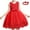 Red1, variant on yillto Girls Princess Dresses Little Girls Party Dress Bridesmaid Ball Gown Wedding Dresses 3-10 Years