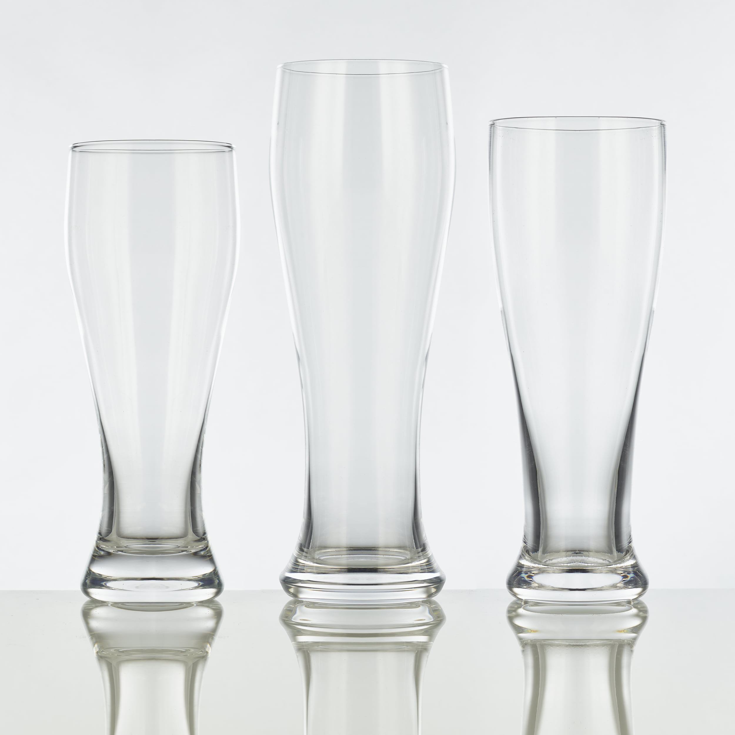 Burns Glass Bar Glasses, Classic Pilsner Tall Glasses with Heavy Base, 24  Oz. (Set of 2)