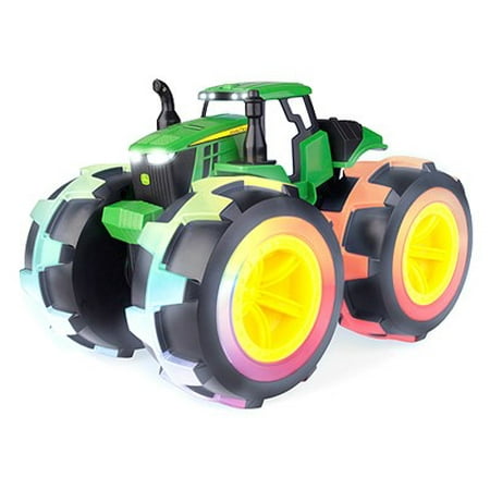 - John Deere Toy Tractor, Monster Treads Gator with Lightning Wheels