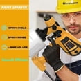 thumbnail image 3 of Paint Sprayer 1000W High Power Electric Spray Paint Gun with Adjustable Spray Width Knob,1400ML Container,4 Nozzles & 3 Patterns,Easy to Clean for Furniture Cabinets House Painting Yellow, 3 of 7