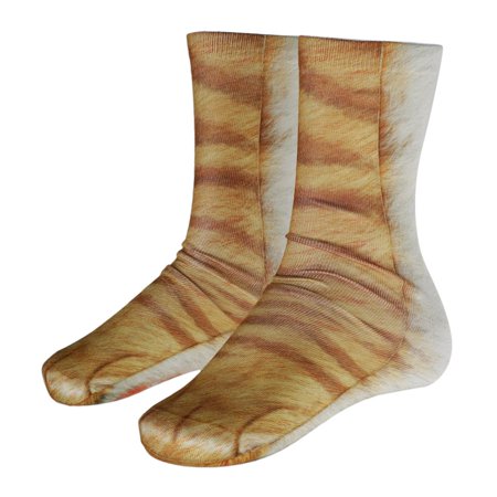 

Novelty Funny Animal Feet Socks Sublimated 3D Socks For Unisex Adult