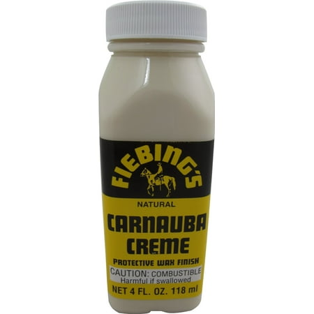 Fiebing's Natural Carnauba Creme Leather Protective Wax Finish 4 (Best Natural Leather Cleaner)