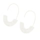 thumbnail image 1 of Pendientes en Forma de U Sonducket con Estampado de Leopardo Blanco, 1 of 6