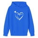 thumbnail image 4 of Sudaderas con capucha para niños y niñas, sudaderas casuales de manga larga, lindas sudaderas de gran tamaño con bolsillo de polar, chaquetas para niñas, 4 of 4