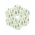 thumbnail image 7 of 15 Inch Round Placemats Set of 6, Sage Green Leaves Non Slip Heat Insulation PP Table Mats, Summer Botanical Farmhouse Leaf Watercolor Washable Place Mats for Kitchen Dining Party Table Decor, 7 of 7