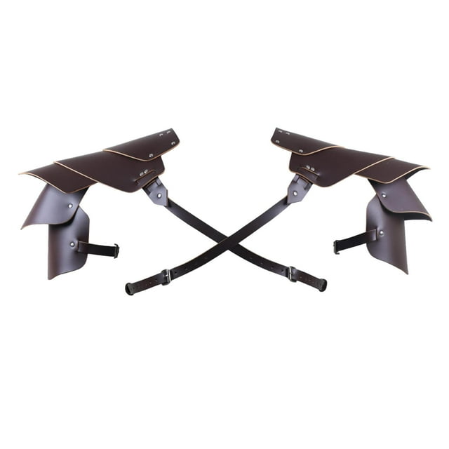 Accesorio de disfraz de hombrera medieval Steampunk para hombre hombro medieval Marrón