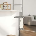 thumbnail image 3 of Merrick Lane Retro Style Height Adjustable Barstool with Footrest in Chrome, 3 of 8