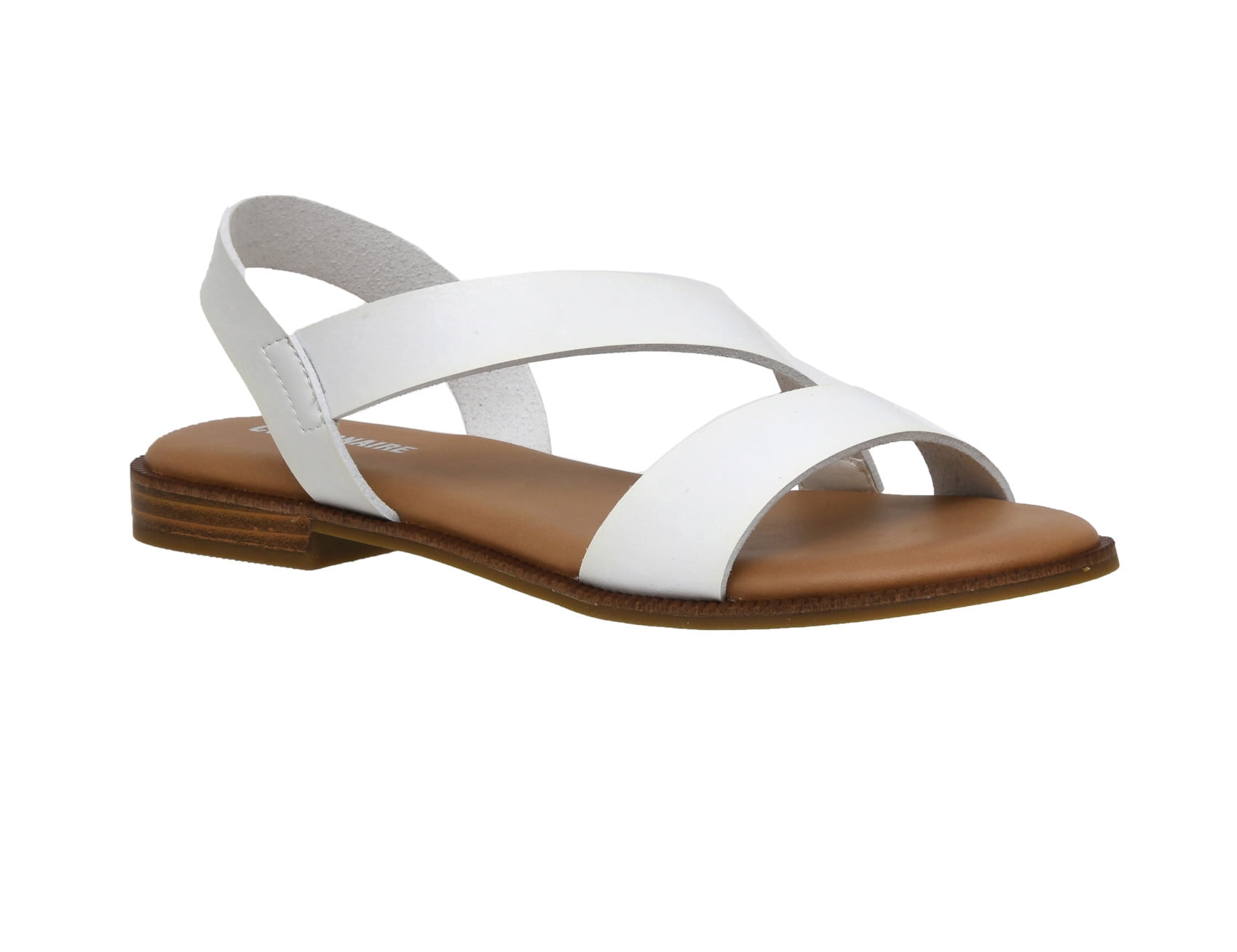 CUSHIONAIRE Women's Lido Asym Slingback Sandal +Memory Foam