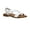 White, variant on Women's Lido Asym Slingback Sandal +Memory Foam