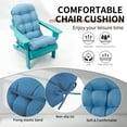 thumbnail image 4 of Adirondack Chair Cushion,  48 x 19.7 x 4.7 inch, Thickened Rocking Chair Cushion, Fade-Resistant & Waterproof (Light Blue, Set of 1), 4 of 8