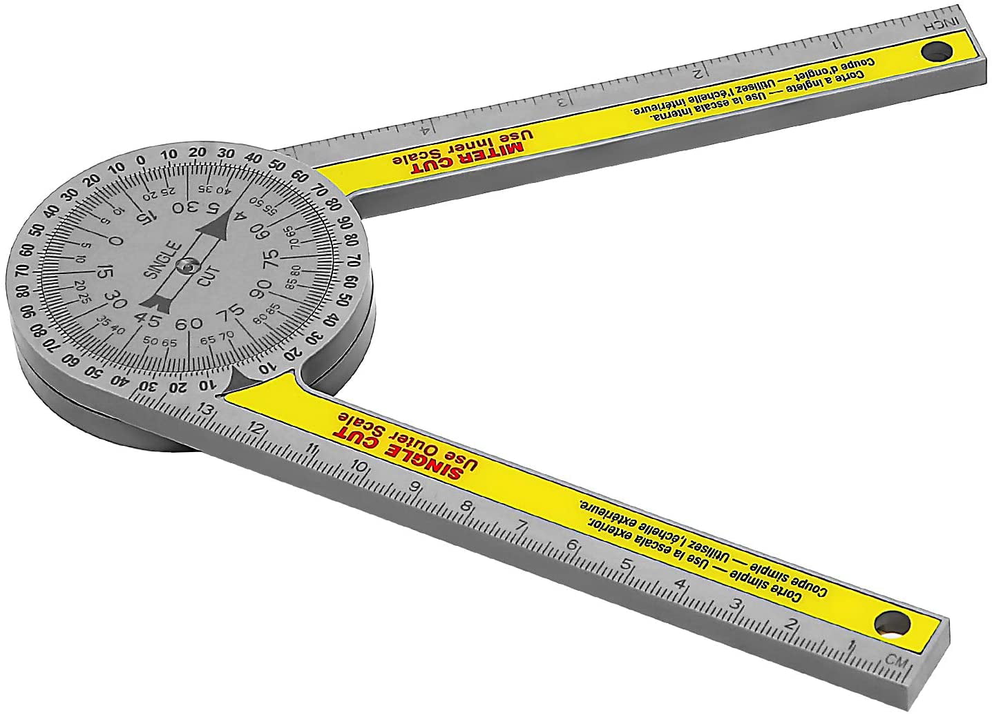 Miter Saw Protractor Pro-Site Accurate Angle Measurements Ruler Carpenter Tools 