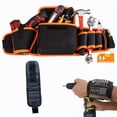 thumbnail image 3 of Bolsa de cinturón para herramientas de mantenimiento de taladro eléctrico engrosada Bolsa de cinturón para herramientas de técnico electricista, 3 of 11