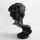 thumbnail image 4 of 2x Maniquí de Resina Negra Soporte de Estante de Exhibición de Pendientes de Mostrador de de Dama 3D, 4 of 9
