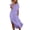 Solid, variant on Ahabrexf Linen Dresses for Women, Solid Color Short Sleeve Round Neck Side Slit Pocket Casual Midi Dress, 1 Pc