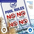 thumbnail image 5 of Pool Rules Sign, No Diving Pool Sign,, 5 of 8