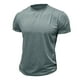 thumbnail image 1 of pstuiky camisetas para hombre, Camiseta de manga corta para hombre, estilo casual, lisa, con cuello redondo y botones camisas casuales para hombre l, 1 of 4