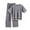 Gray, variant on ShomPort Womens 2 Piece Outfits Sweater Loose Knit Short Sleeve Pullover and Wide Leg Pants Lounge Sets