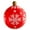Red Snowflake, variant on Yucurem Christmas Inflatable Ball Decor, Christmas Shinny Decoration, 24inch Large Xmas Ball Ornament for Party (2pcs)