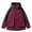 Wine, variant on BADHUB Big & Tall Coat Men's Waterproof Windbreaker Lightweight Hooded Rain Jacket Mesh Lined Softshell Jacket Color Block Hiking Outdoor Rain Coat Clearance