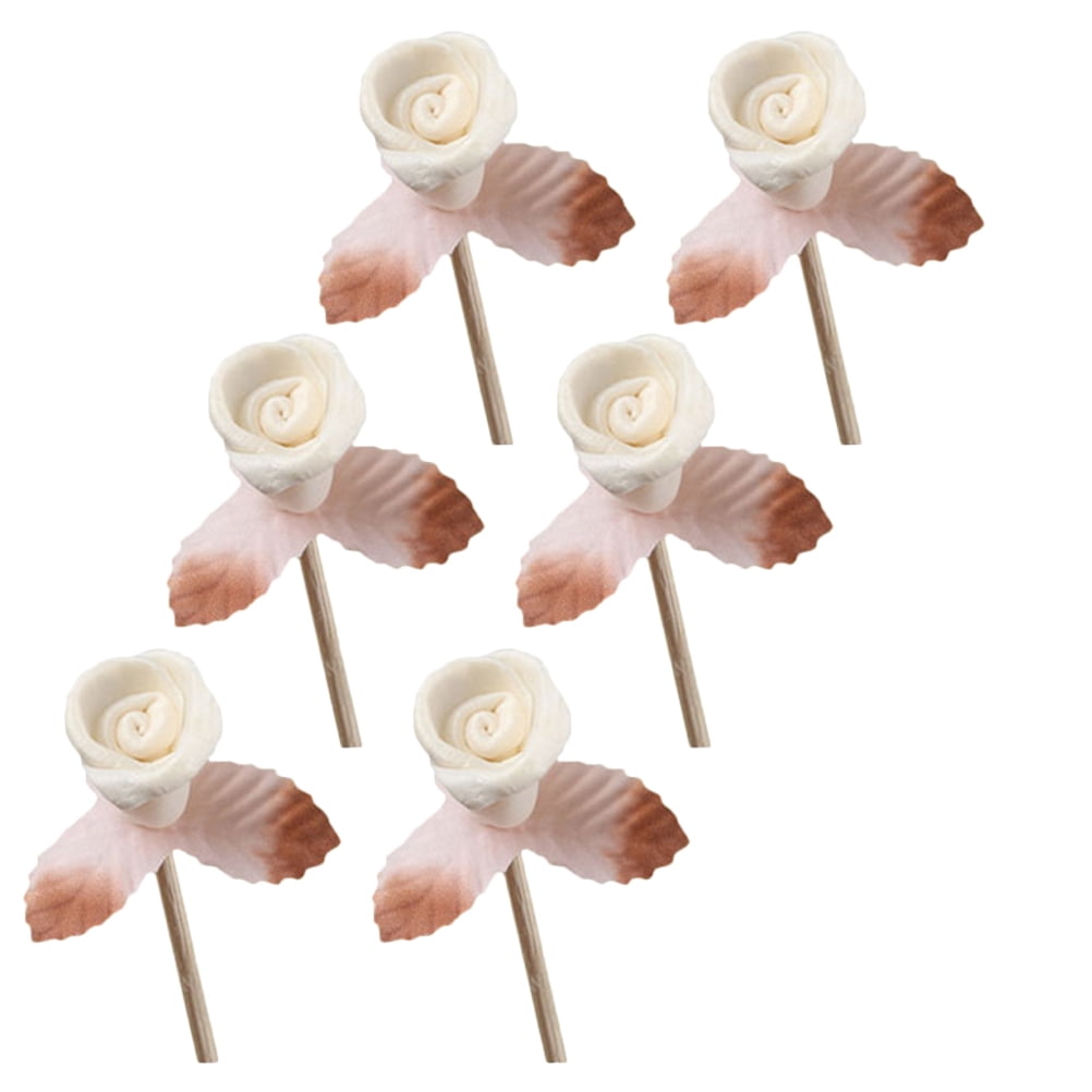 DEEPCRAFF 6-Pack Natural Rattan Reed Diffuser Sticks for Fragrance Release in Bathroom and Home