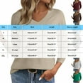 thumbnail image 3 of Ltctricy Sweaters for Women Fall Fashion Long Sleeve V Neck Solid Color Knit Pullover Sweater Tops Casual Winter Clothes(Beige,XX-Large), 3 of 4