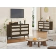 thumbnail image 3 of Luku Natural Modern Rattan 6-Drawer Dresser with Wooden Handles, Anti-Tip Kit, and Built-In Charging Station for Bedroom, 3 of 8