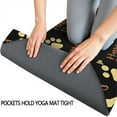 thumbnail image 3 of Happy Dog and Footprints Hot Yoga Mat Towel Non Slip for Hot Yoga - Quick-Drying Yoga Mat Cover with 4 Corner Pockets with Travel Bag - Hot Yoga Towel Non Slip 74"x26", 3 of 6