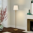 thumbnail image 6 of Henn&Hart 12" Brass Metal/Fabric Floor Lamp, 6 of 8