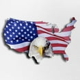 thumbnail image 2 of CafePress - Bald Eagle Over American Flag - Adjustable Unisex Printed Trucker Hat with Mesh Back, 2 of 8