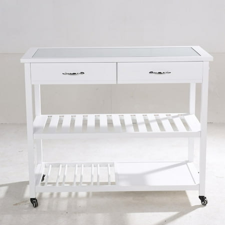 Greenville Signature Kitchen Island with Glass Top Greenville Signature Kitchen Island with Glass Top