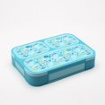 thumbnail image 2 of CNKOO Lunch Boxes Heat Resistant Snack Containers Portable Meal Container Rustproof 3 Lattice Lunch Boxes Food Boxes for Student Hiking, 2 of 8