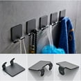 thumbnail image 3 of Yuarrent Soporte para máquina de afeitar, colgador adhesivo para pared de baño, estante para ducha, cepillo, toalla, soporte para recortadora de barba, Almacenamiento y organización del hogar Negro Yuarrent HA062152-02, 3 of 6