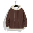 thumbnail image 5 of Fall Winter Hooded Sweatshirt For Men Contrasting Color Sweatshirt Sports Casual Jacket,Size S-2XL, 5 of 5