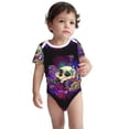 thumbnail image 3 of Balery Mushrooms and Skull Pattern Baby Climbing Clothes Infant Bodysuit Cute Infant Bodysuit Baby Romper-12 Months, 3 of 7