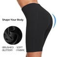 thumbnail image 4 of BALEAF Women's 8" Active Bike Shorts High Waist with Pockets Black Size M, 4 of 8