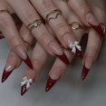 thumbnail image 7 of Long Stick on Nail With Bows Designs Nail Accesories Artificial Nail for Women, 7 of 7