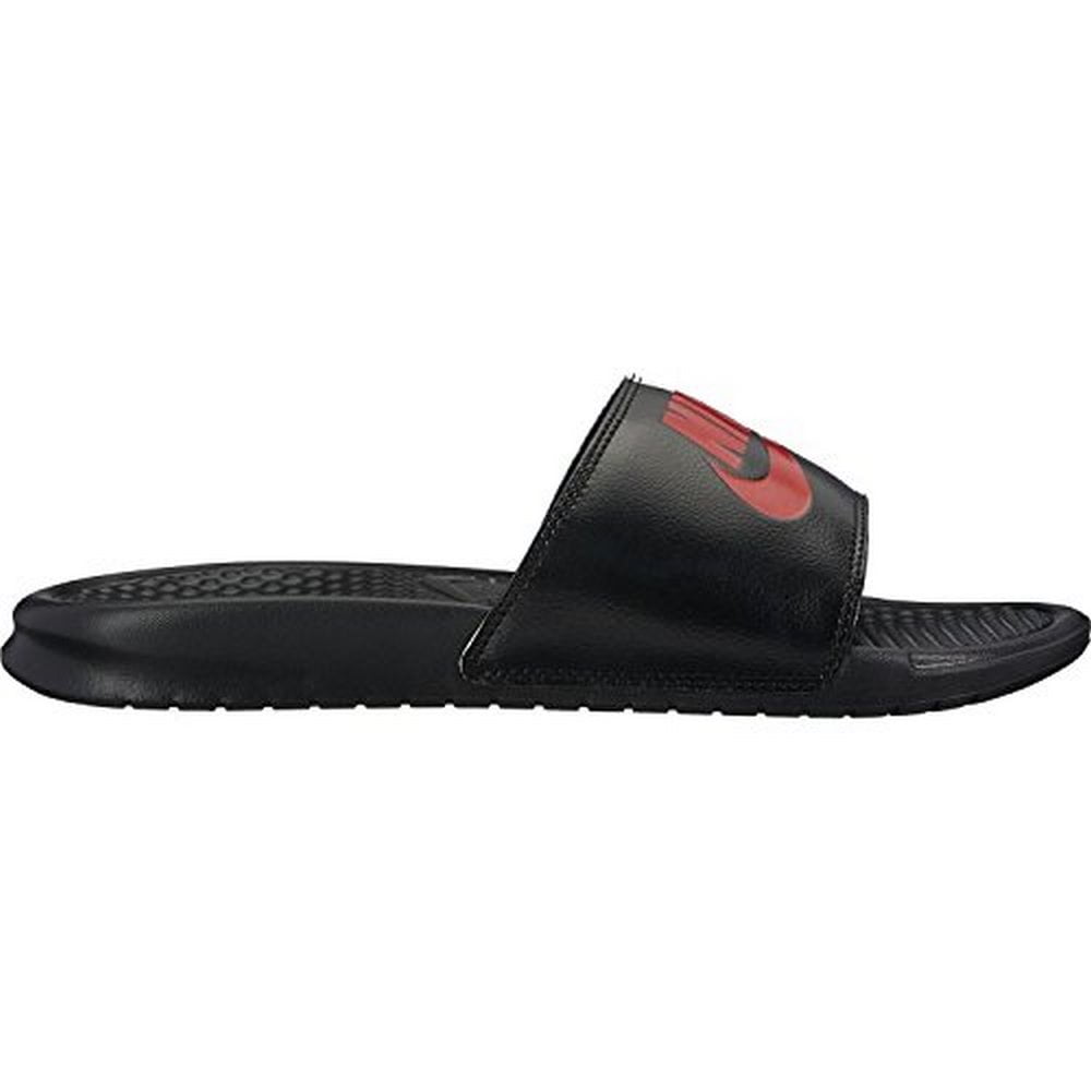 Nike Mens BENASSI JDI, BLACK/GAME RED 