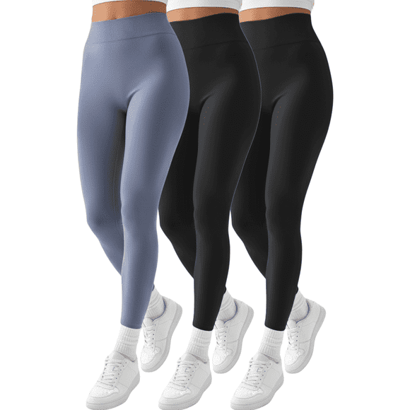 Set 3 Mallones Mujer Leggings Stretch Leggins Mayon Mallas