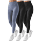 thumbnail image 1 of Set 3 Mallones Mujer Leggings Stretch Leggins Mayon Mallas, 1 of 5
